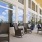 The outdoor lounge at our 55 and over community in San Antonio, featuring outdoor furniture and people talking.